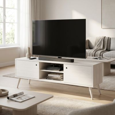 BRODY - mobile porta tv moderno in abete spazzolato