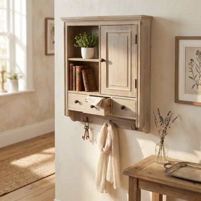PENNY - pensile 1 anta e 3 cassetti shabby chic