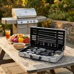 Valigetta attrezzi per barbecue con 18 accessori