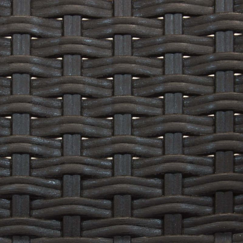 CALIGOLA - set tavolo inresina effetto rattan cm 150 x 90 x 74 h con 6 poltrone Alma