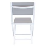 ABELUS - set pieghevole tavolo in alluminio cm 130 x 77 x 73 h con 4 sedie Gaja