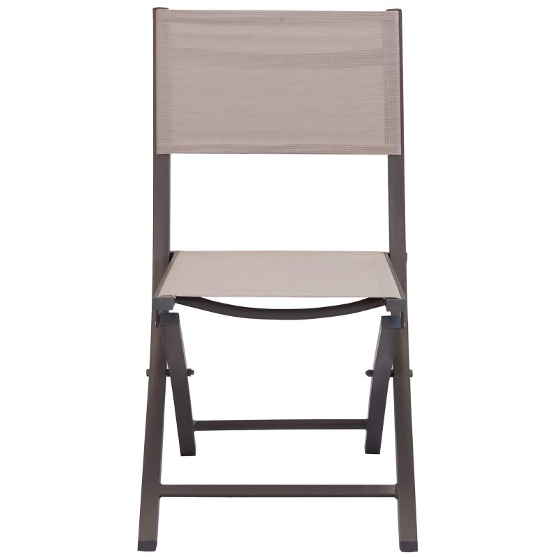 ABELUS - set tavolo in alluminio cm 130 x 77 x 73 h con 4 sedie Gaja