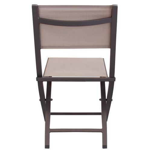 ABELUS - set tavolo in alluminio cm 130 x 77 x 73 h con 4 sedie Gaja