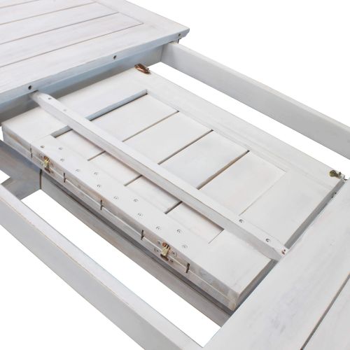 CAESAR - set tavolo in legno massiccio di acacia con 6 sedie Sortis