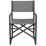 DEXTER - set tavolo in alluminio cm 160/240 x 90 x 75 h con 8 poltrone Carpenter