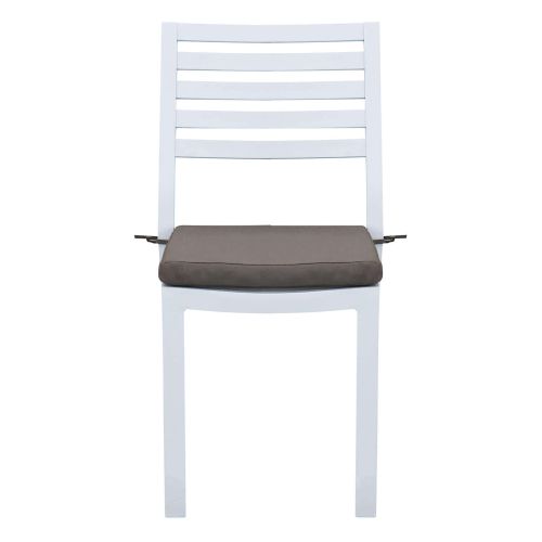 DEXTER - set tavolo in alluminio cm 200/300 x 100 x 74 h con 6 sedie Dexter