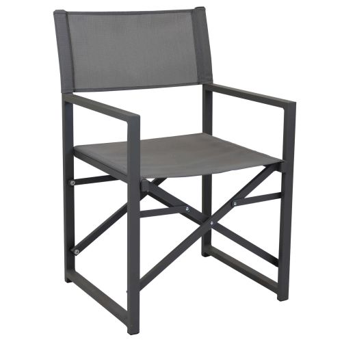 DEXTER - set tavolo in alluminio cm 200/300 x 100 x 74 h con 6 poltrone Carpenter
