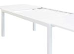 DEXTER - set tavolo in alluminio cm 200/300 x 100 x 74 h con 6 poltrone Dexter