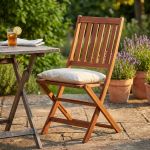 DRESDA - sedia da giardino pieghevole in legno massiccio di acacia
