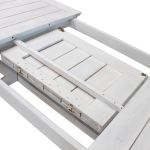 CAESAR - set tavolo in legno massiccio di acacia con 8 sedie Sortis