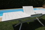 CAESAR - set tavolo in legno massiccio di acacia con 6 poltrone Sortis