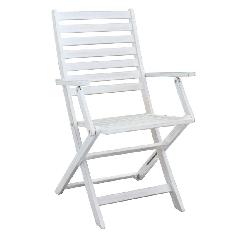 CAESAR - set tavolo in legno massiccio di acacia con 6 poltrone Sortis