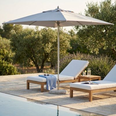 ACIS - ombrellone da giardino palo centrale in alluminio 3 x 3 m