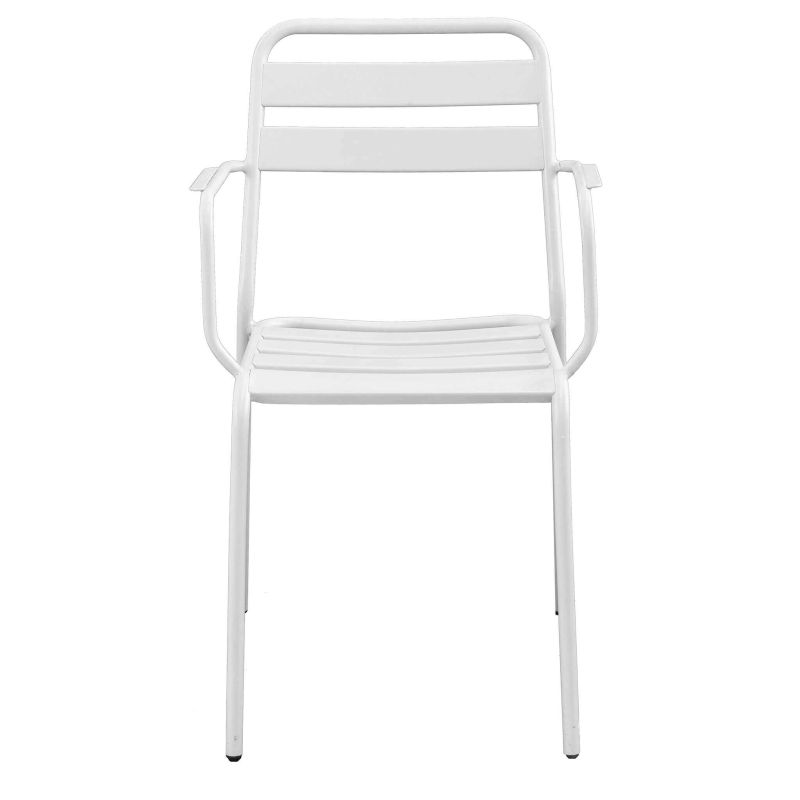 ROMANUS - set tavolo in metallo cm Ø 60 x 71h con 2 poltrone Romanus