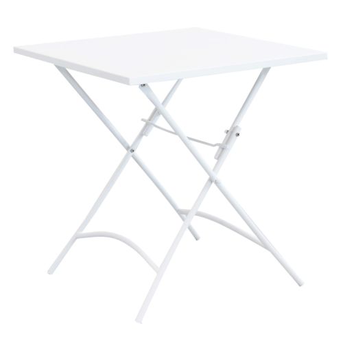 ROMANUS - set tavolo in metallo cm 70 x 70 x 72 h con 2 poltrone Romanus