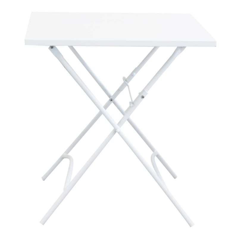 ROMANUS - set tavolo in metallo cm 70 x 70 x 72 h con 2 poltrone Romanus