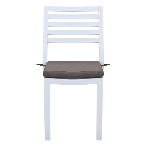 DEXTER - set tavolo in alluminio cm 160/240 x 90 x 75 h con 4 sedie Dexter