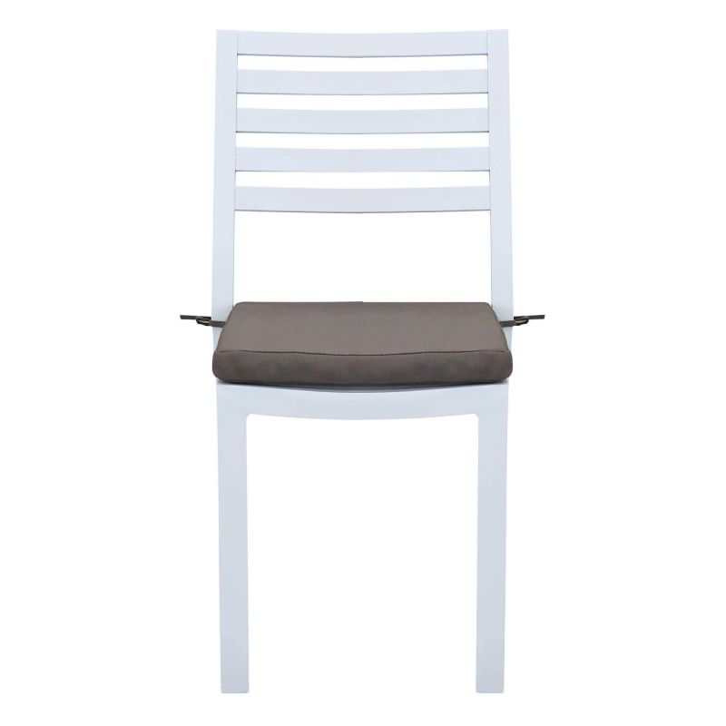 DEXTER - set tavolo in alluminio cm 160/240 x 90 x 75 h con 4 sedie Dexter