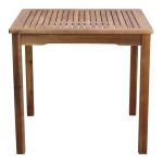 AARON - set tavolo in legno massiccio di acacia cm 80 x 80 x 74 h con 4 sedie Dresda