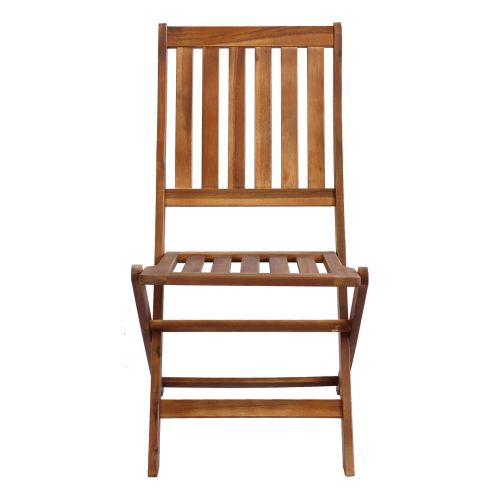 AARON - set tavolo in legno massiccio di acacia cm 80 x 80 x 74 h con 4 sedie Dresda