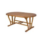TURRIS - set tavolo in legno massiccio di acacia cm 180/240 x 100 x 74 h con 6 sedie e 2 poltrone Mulier