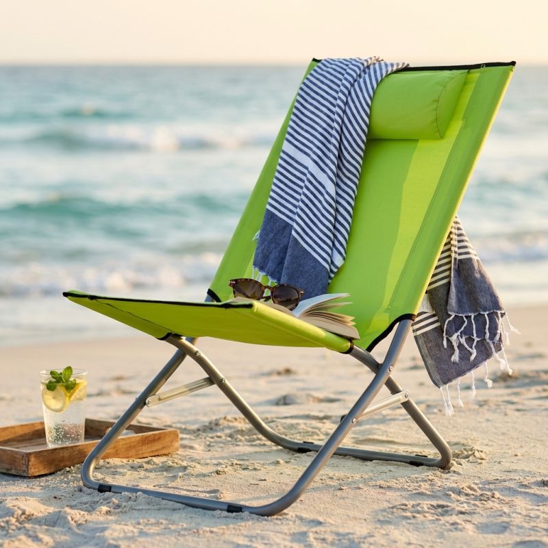 spiaggina mare prendisole pieghevole colore casuale cm 76 x 50 x 33/74 h