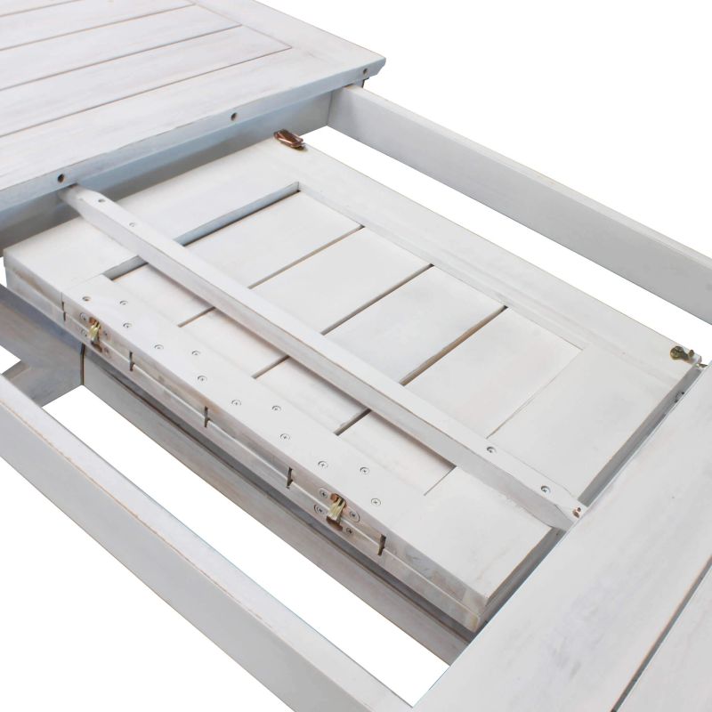 CAESAR - set tavolo in legno massiccio di acacia con 6 sedie e 2 poltrone Sortis