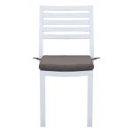 DEXTER - set tavolo in alluminio cm 200/300 x 100 x 74 h con 6 sedie e 2 poltrone Dexter