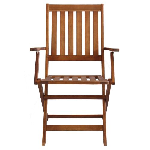 CAESAR - set tavolo in legno massiccio di acacia cm 150/200 x 90 x 78 h con 4 sedie e 2 poltrone Dresda