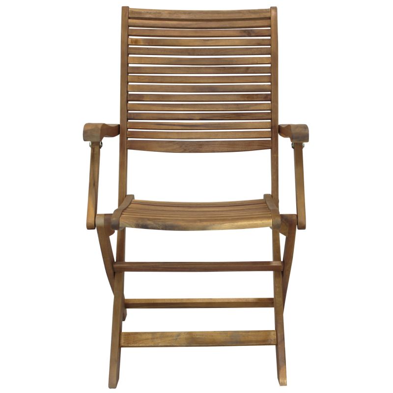 TURRIS - set tavolo in legno massiccio di acacia cm 150/200 x 90 x 74 h con 6 sedie e 2 poltrone Mulier