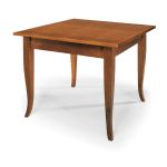 EDGAR - tavolo da pranzo in legno massello cm 120 X 80