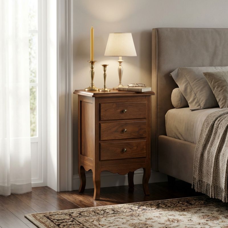 JIMMY - comodino in legno massello
