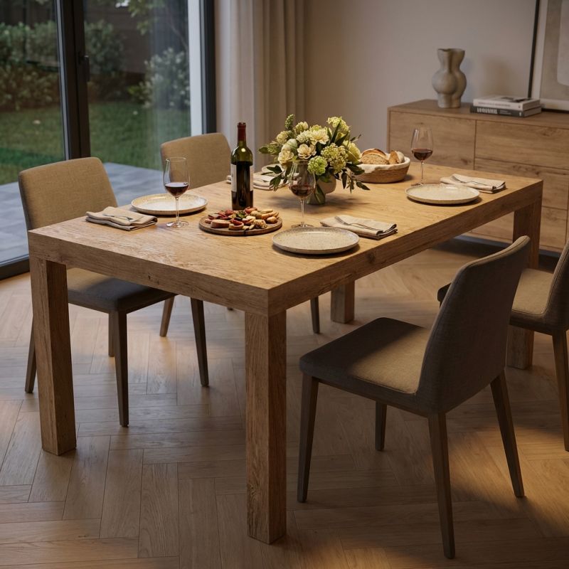 RALPH - tavolo da pranzo moderno allungabile in rovere