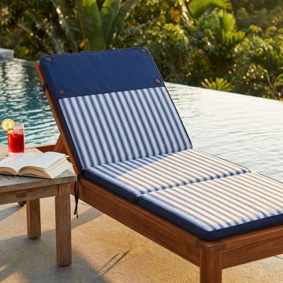 STRAND - cuscino sdraio con doppia cucitura idrorepellente a righe